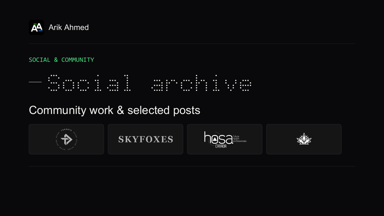 Social archive cover